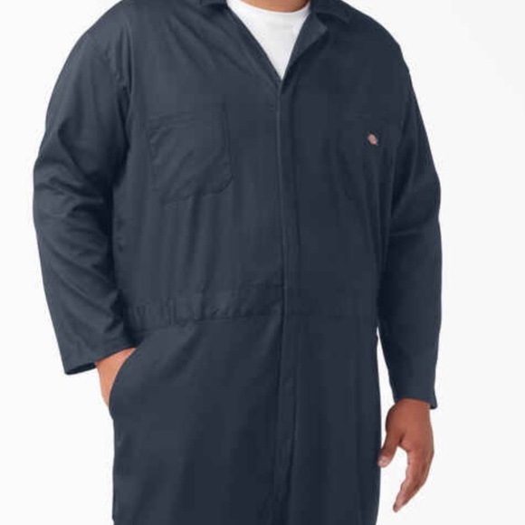 NWT Dickies Performance Flex Coverall Long Sleeve Dark Navy Coveralls Reg & Tall - Picture 7 of 12